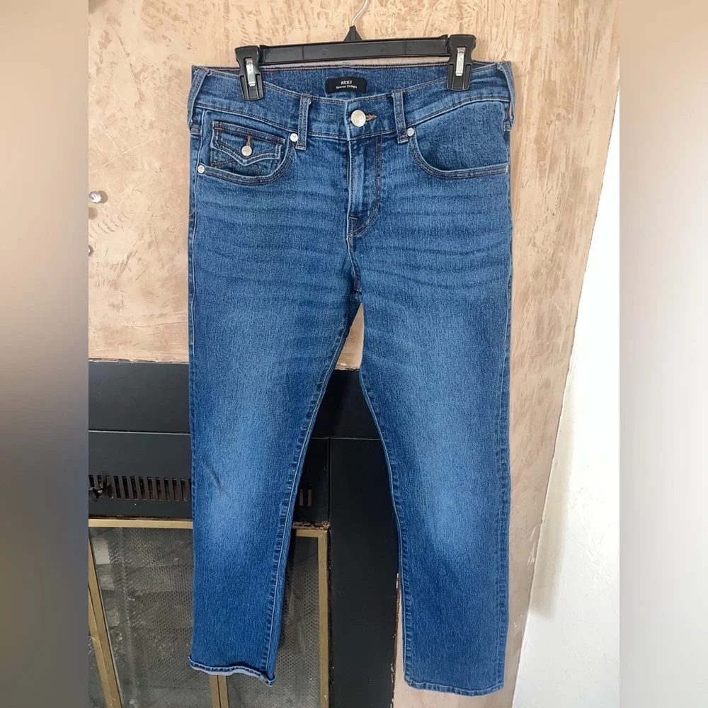 TRUE RELIGION MENS 30 RICKY RELAXED STRAIGHT JEANS